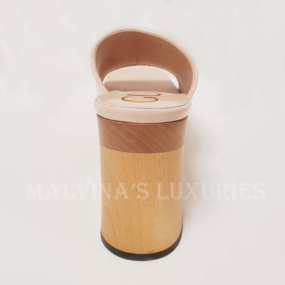 GUCCI SHOES HOUDAN WOOD PLATFORM LEATHER MULES w HORSEBIT sz 39 9 - Picture 12 of 16